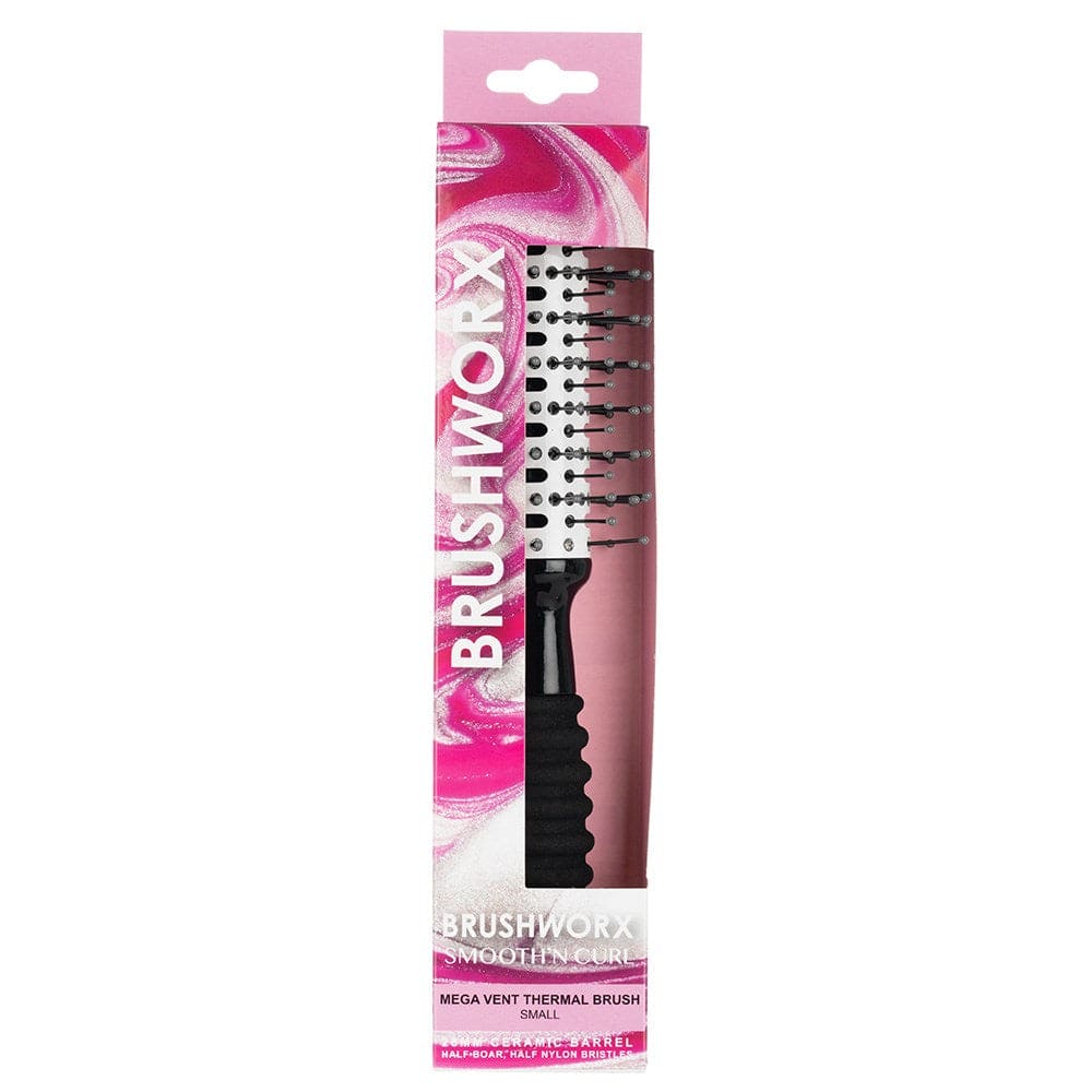 Brushworx Smooth N Curl Mega Vent Thermal Brush Small