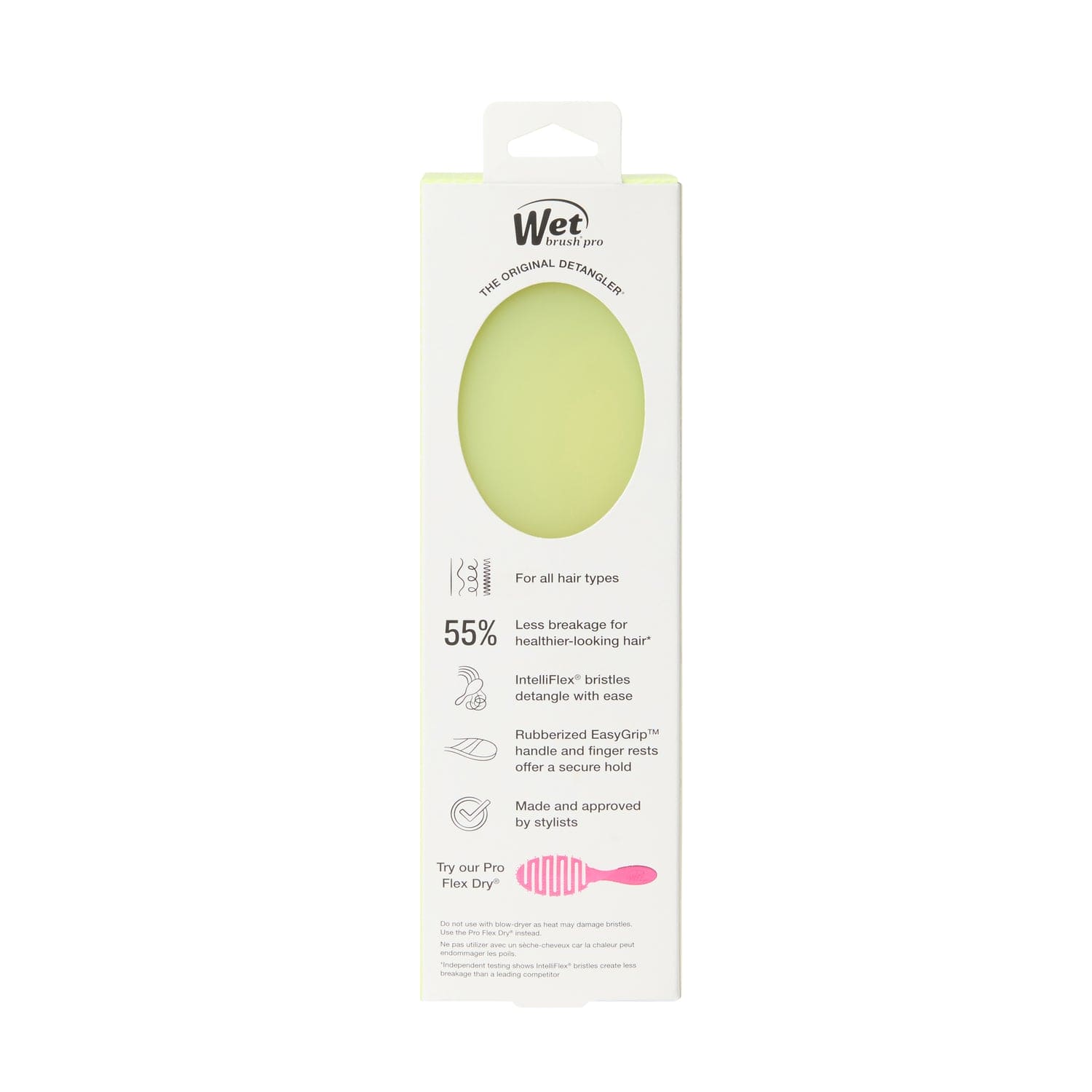 Wet Brush Pro Hi-Def Neon Lemon Detangler
