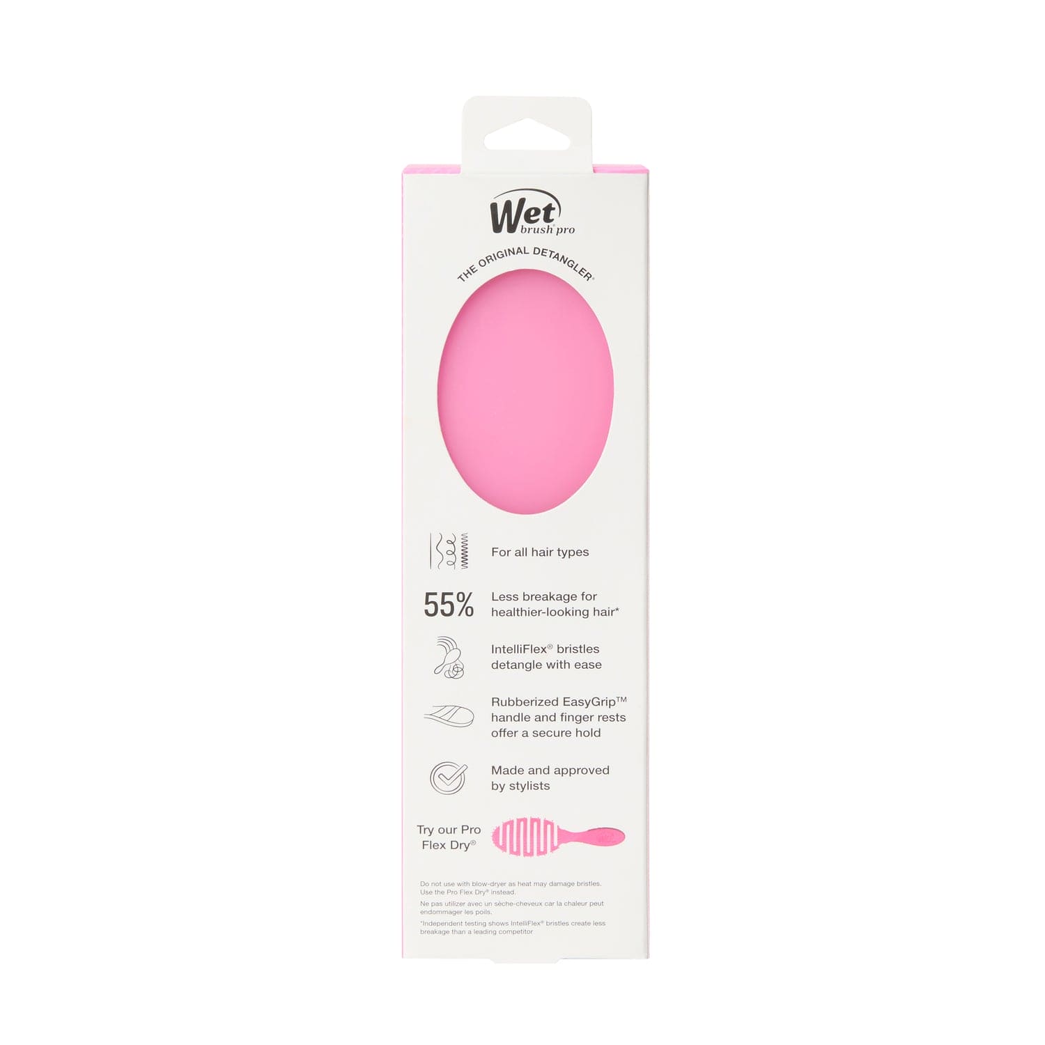 Wet Brush Pro Hi-Def Neon Fuschia Detangler
