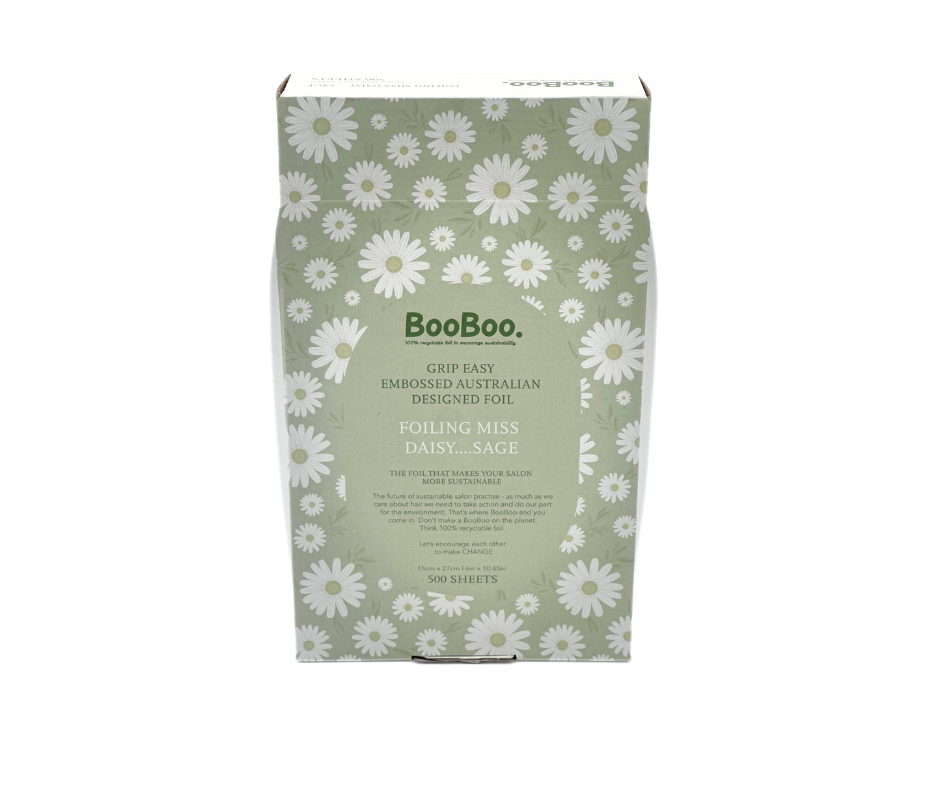 BooBoo Pre-cut foil 500 sheets Daisy-Sage Embossed