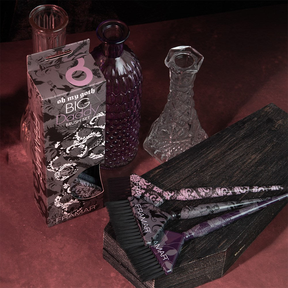 Framar Big Daddy Tint Brush 3 Set "Oh My Goth"
