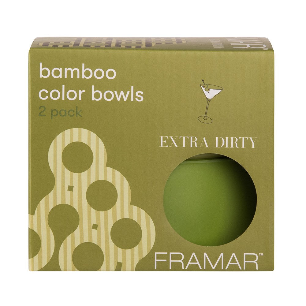 Framar Bamboo Colour Bowls 2 pack "Extra Dirty"