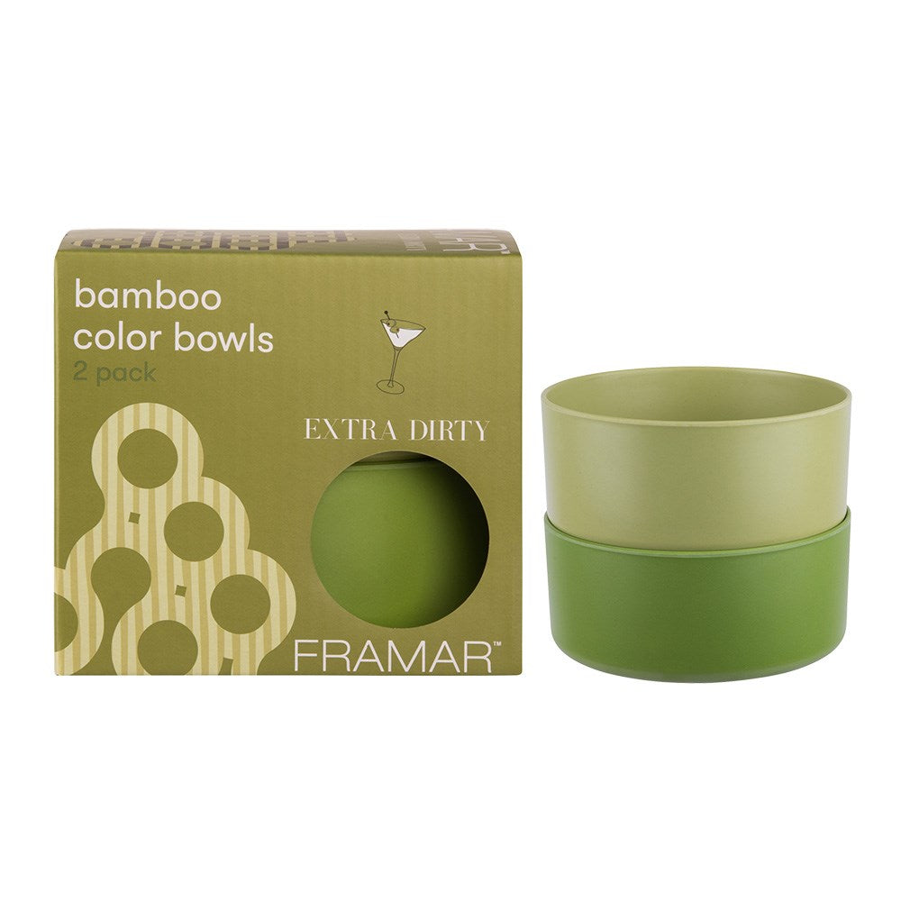 Framar Bamboo Colour Bowls 2 pack "Extra Dirty"