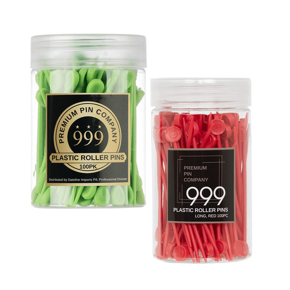 999 Premium Pin Company Red Long Plastic Roller Pins