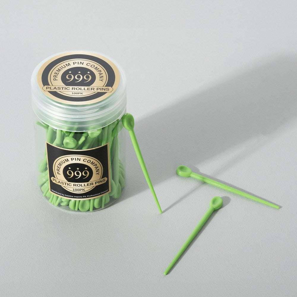 999 Premium Pin Company Green Medium Plastic Roller Pins