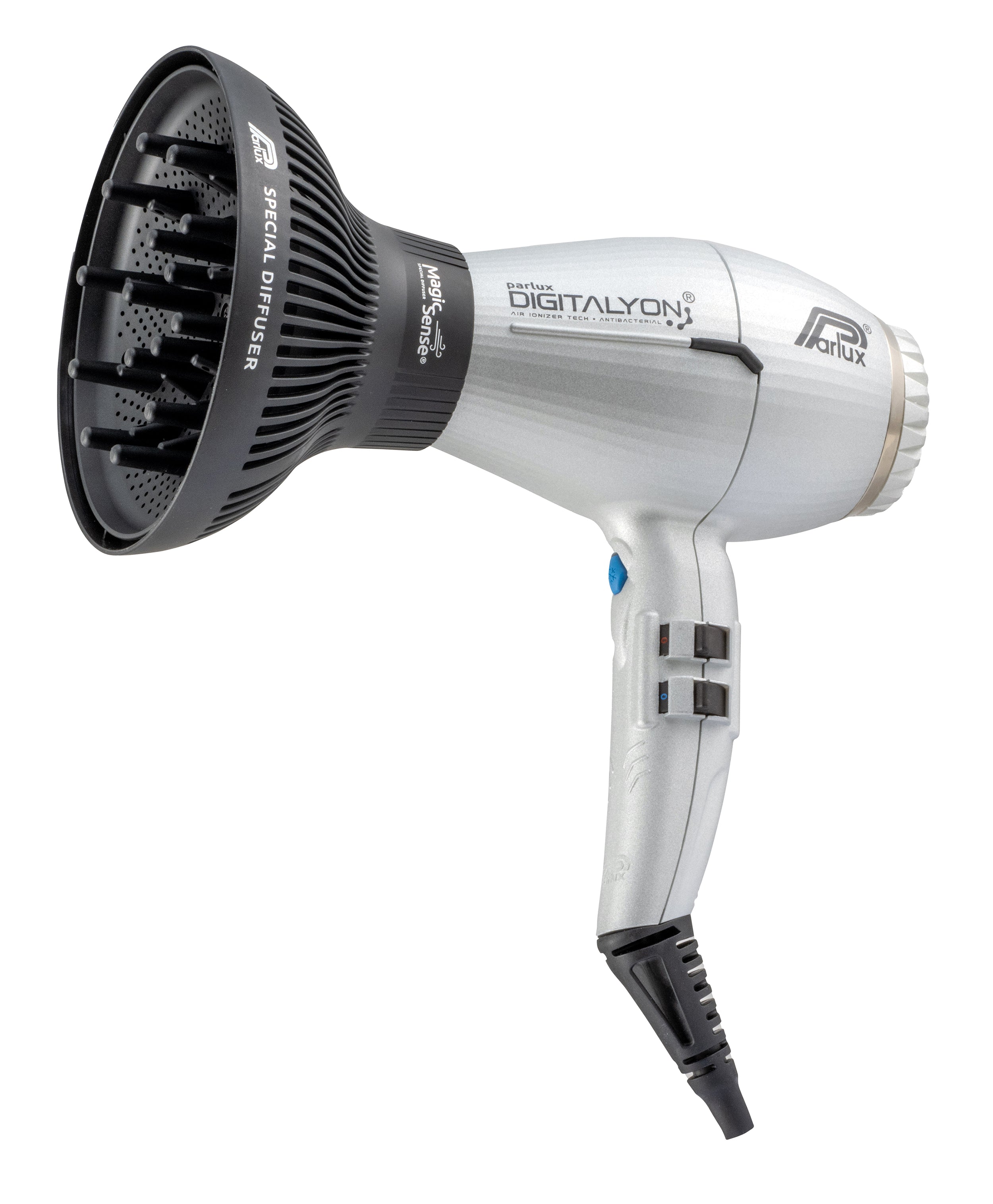 Parlux Digitalyon Dryer - Silver With Diffuser Pack