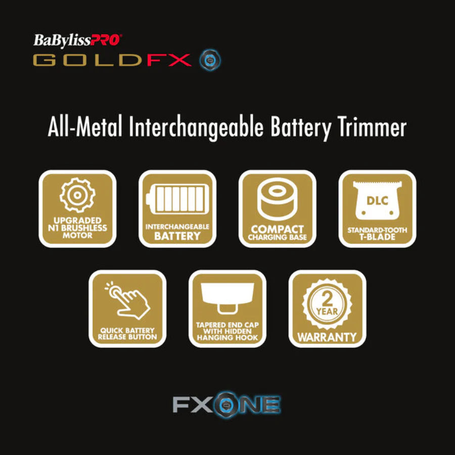 BaBylissPRO FXOne Trimmer GoldFX