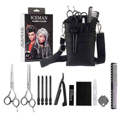 Iceman Style Hunter Scissors Silver Set 6 Inch