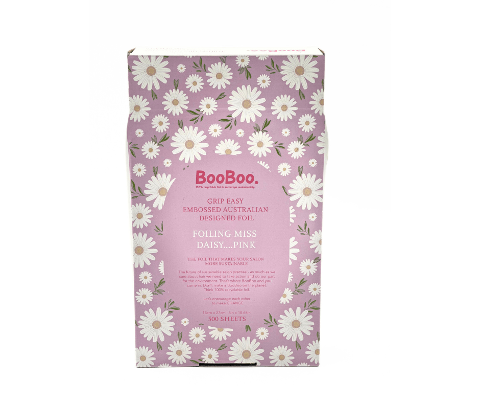 BooBoo DAISY Pre-cut flat foil 500 sheets -Pink Embossed