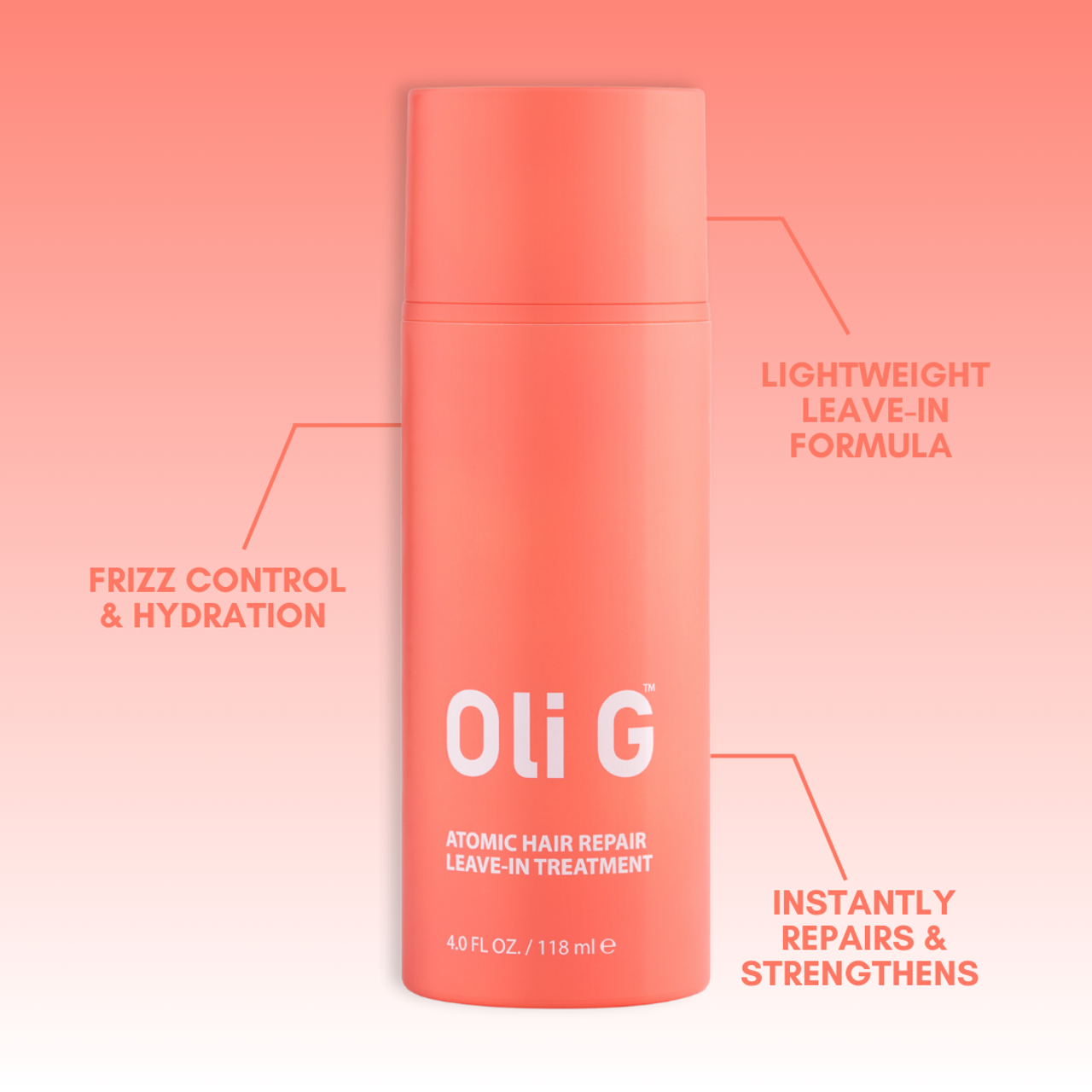 Oli G Atomic Hair Repair Leave-In Treatment 118mL