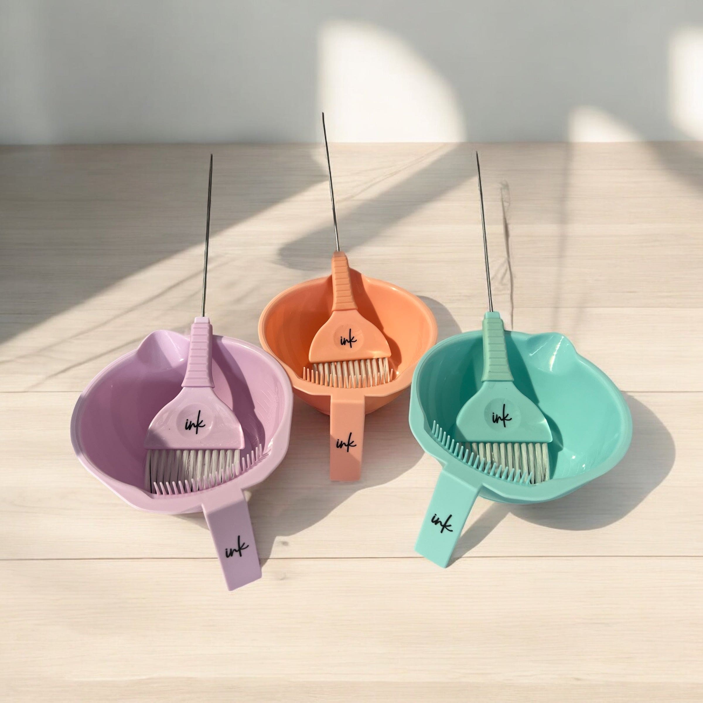 Ink Tint Bowl & Dual Bristle Tint Brush Triple set