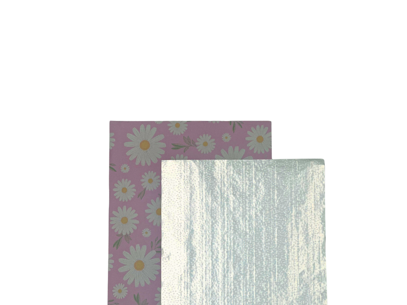 BooBoo DAISY Pre-cut flat foil 500 sheets -Pink Embossed