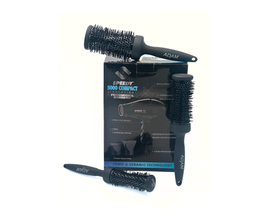Speedy Compact Dryer 5000- BLACK with free 3 Adam professional roller brushes!