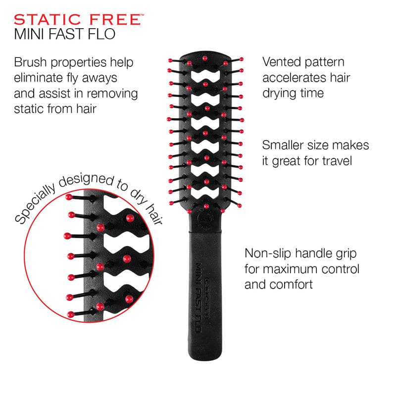 Cricket static free fast flow small  brush