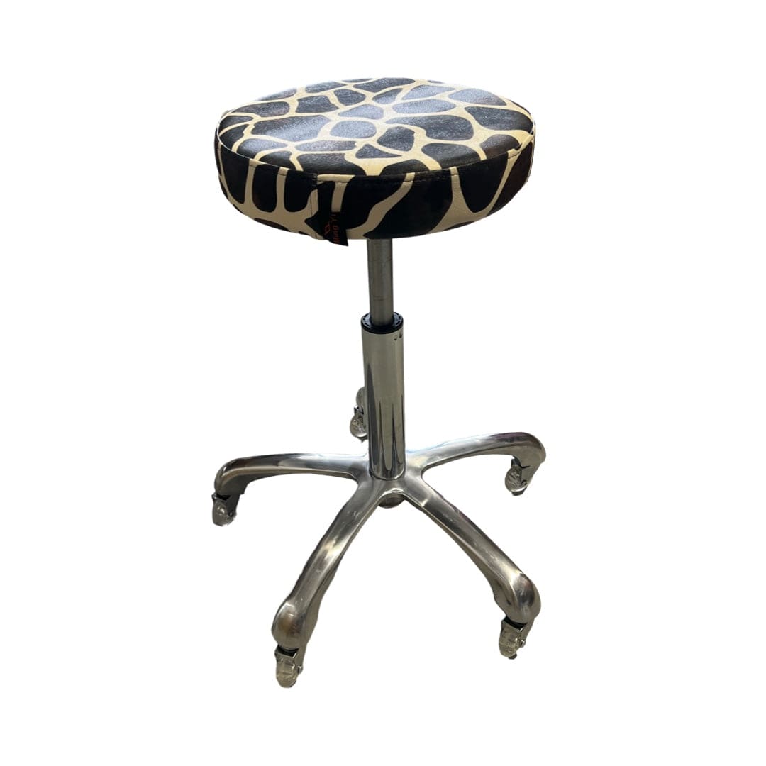Giraffe Stool 5 Star Chrome Base
