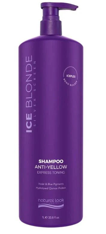 Natural Look Hair Food Silver Screen Ice Blonde Shampoo 1L
