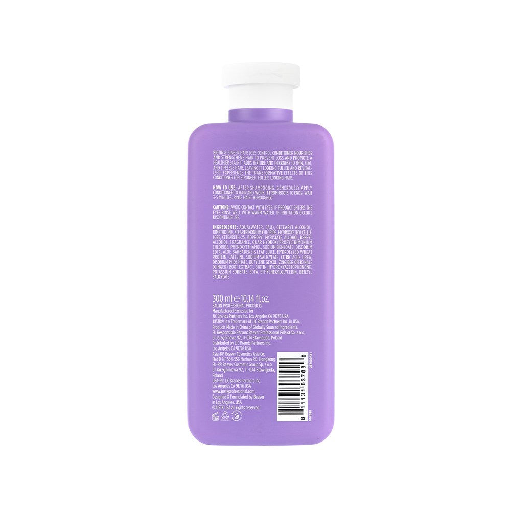 JustK Biotin & Ginger Thinning Hair Loss Control Conditioner - 300ml