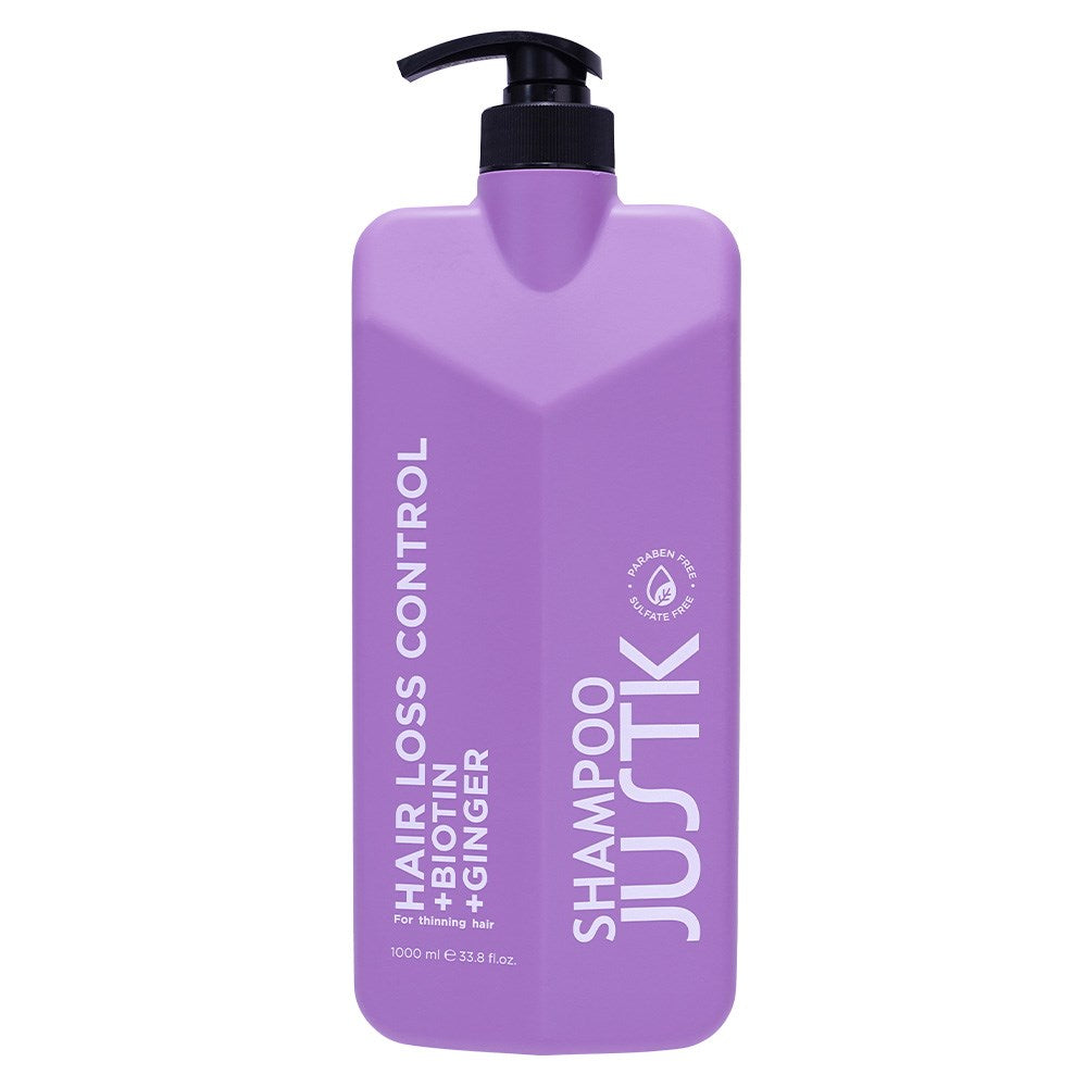 JustK Biotin & Ginger Thinning Hair Loss Control Shampoo - 1L