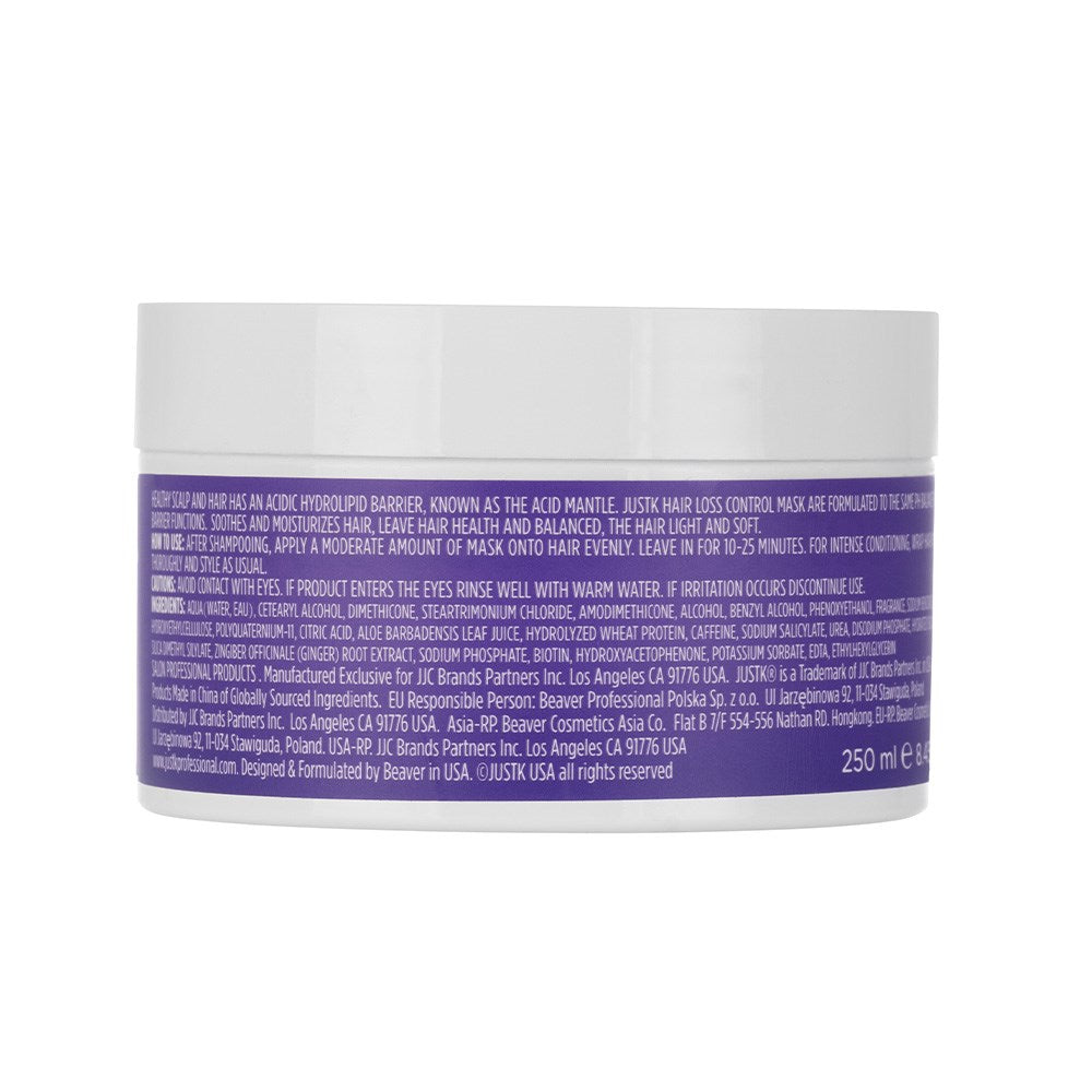 JustK Biotin & Ginger Thinning Hair Loss Control Mask - 250ml