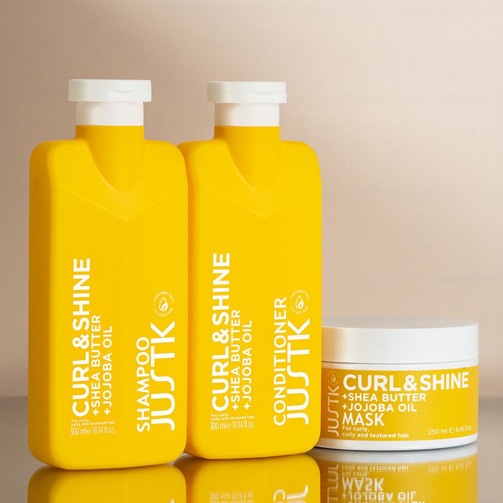 JustK Shea Butter & Jojoba Oil Curl & Shine Mask - 250ml