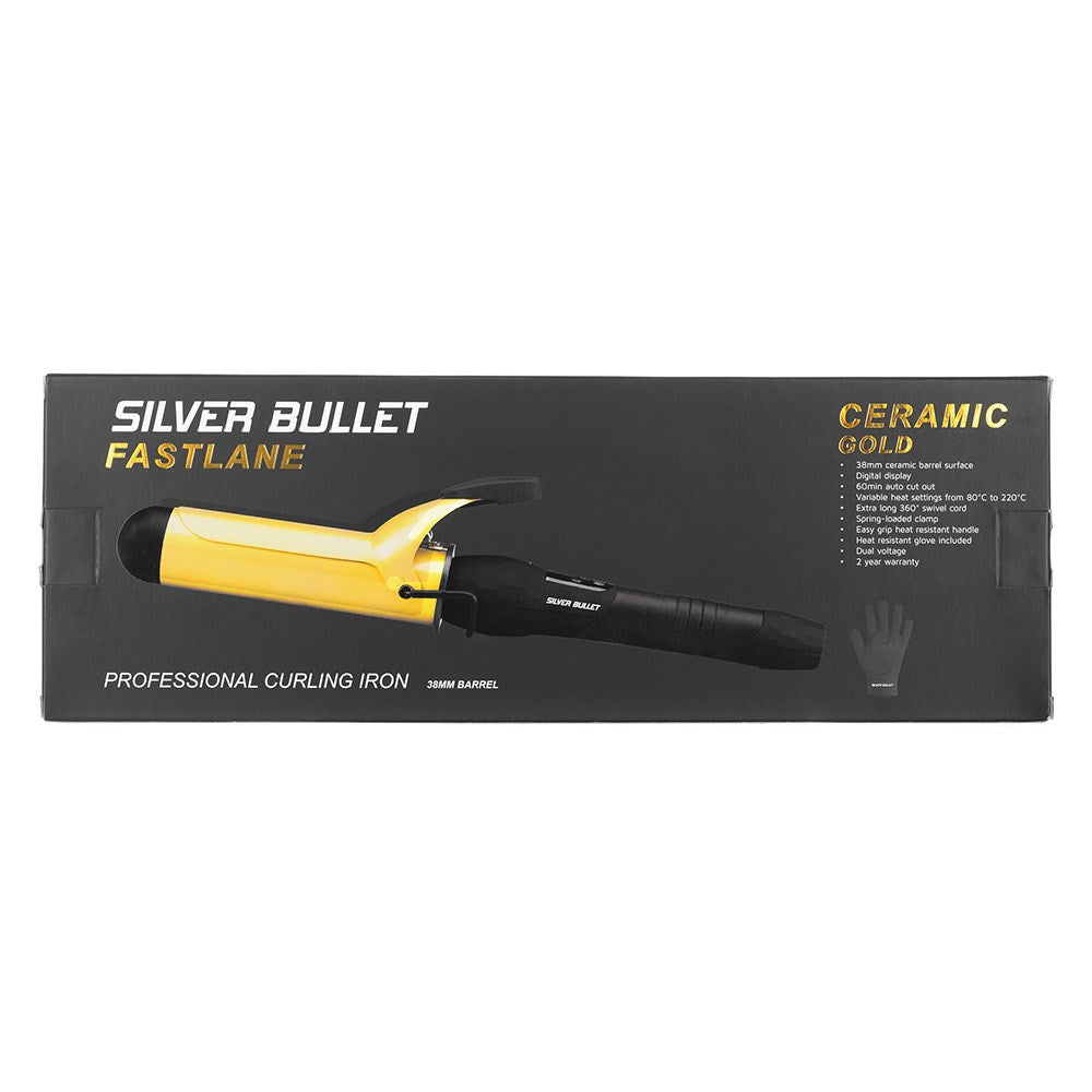Silver Bullet Fastlane 38mm Gold Ceramic Curling Iron