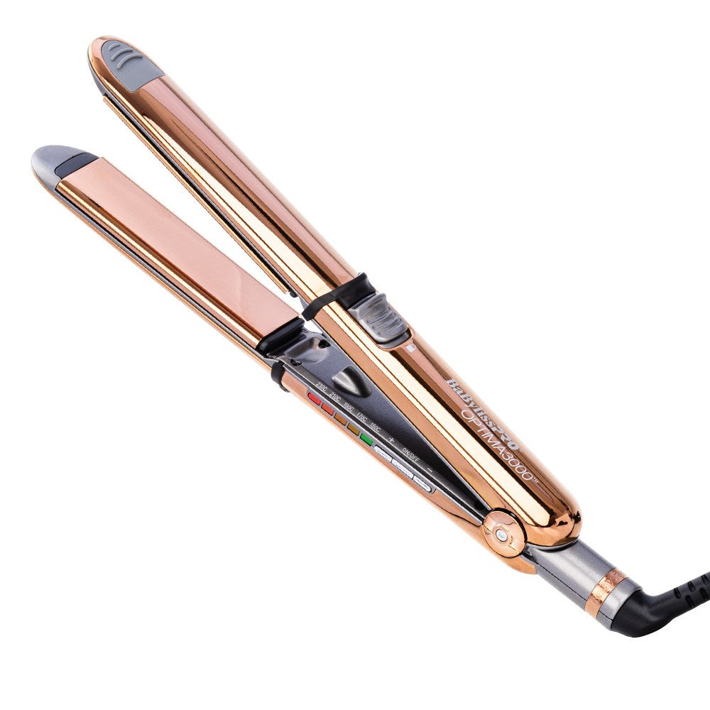 BaBylissPRO Nano Titanium Optima 3000 Hair Straightener Rose Gold