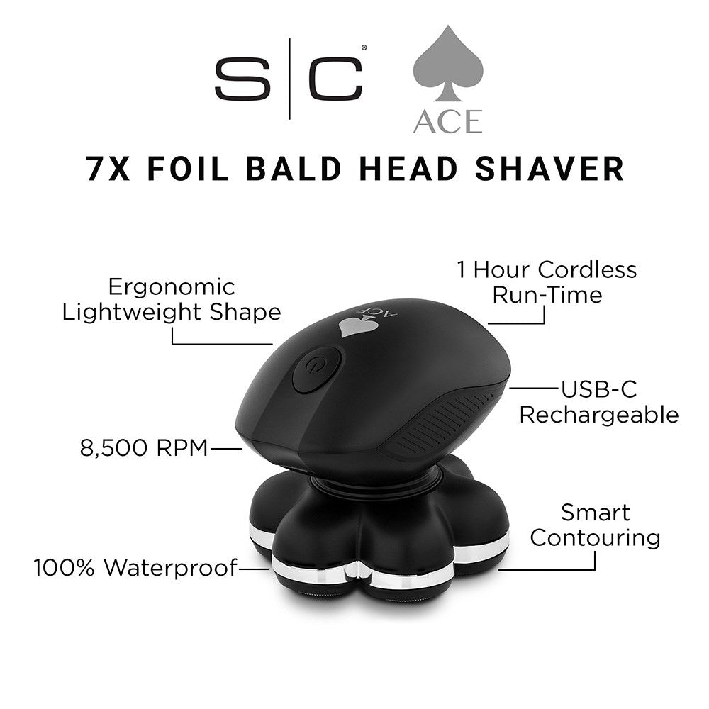 StyleCraft Ace 7x Foil Bald Head Shaver