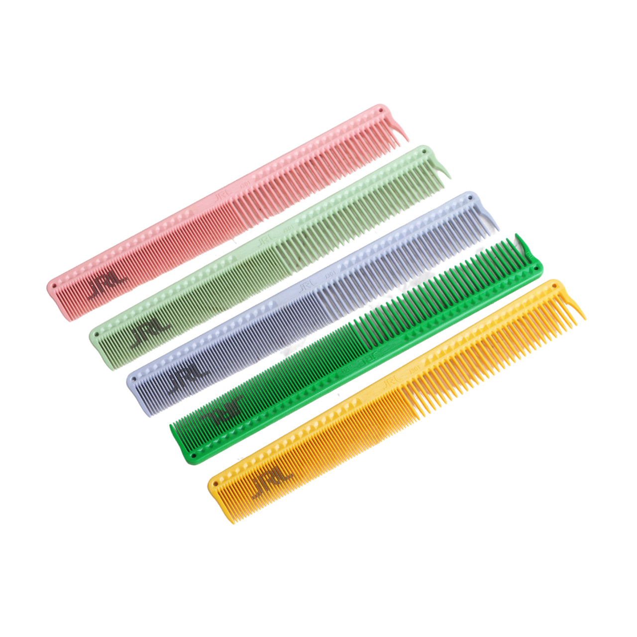 JRL Long Round Tooth Cutting Comb 9" - Green