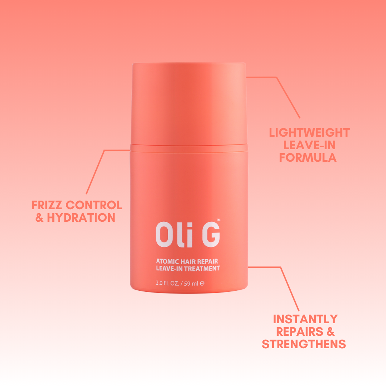 Oli G Atomic Hair Repair Leave-In Treatment 59mL