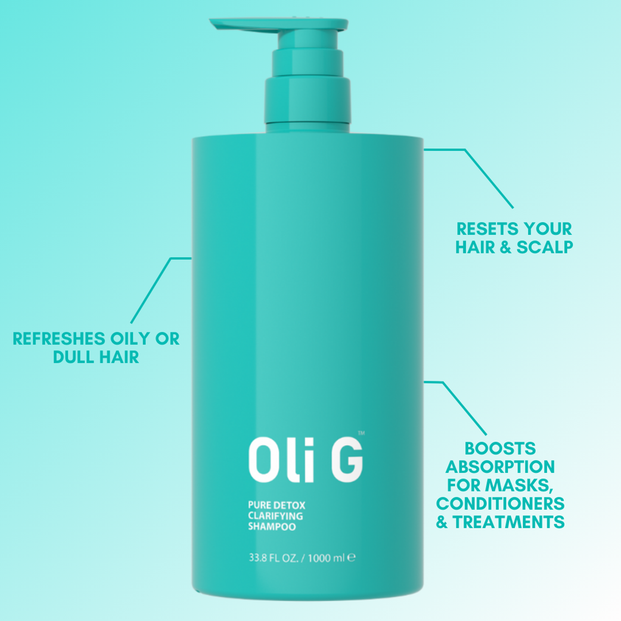 Oli G Pure Detox Clarifying Shampoo 1000mL