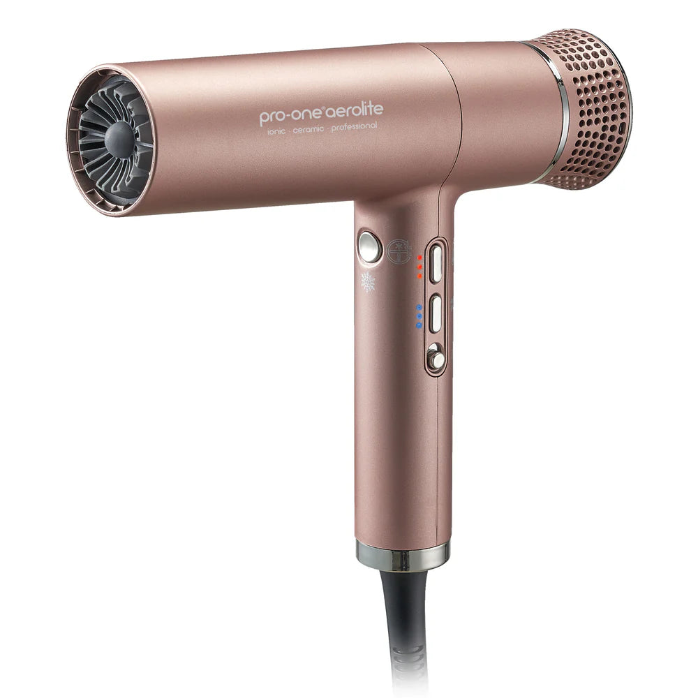 Pro-One Aerolite Hairdryer Gold + Bonus Pro-One Airstyler