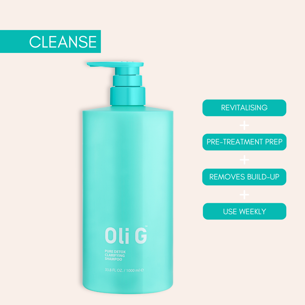 Oli G Pure Detox Clarifying Shampoo 1000mL