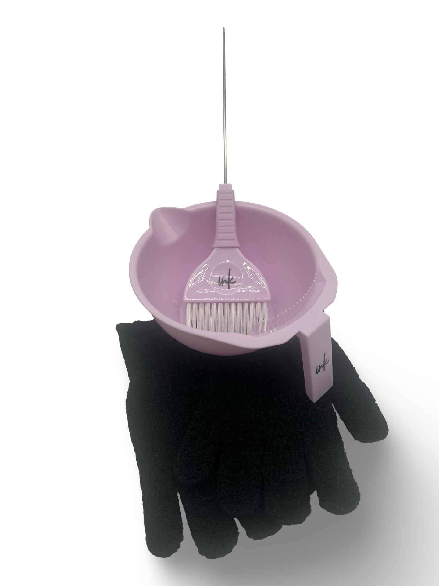 Ink Purple Tint Bowl & Brush Set + Bonus Blending Gloves (Black)