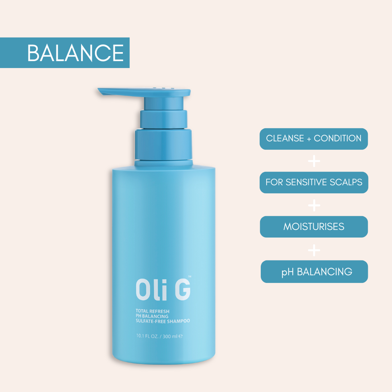 Oli G Total Refresh pH Balancing Shampoo 300ml
