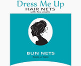 Dress Me Up Hair Nets Bun Nets Two Pack Medium Brown