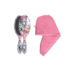 Wet Brush detangle and dry Microfiber Towel Turban