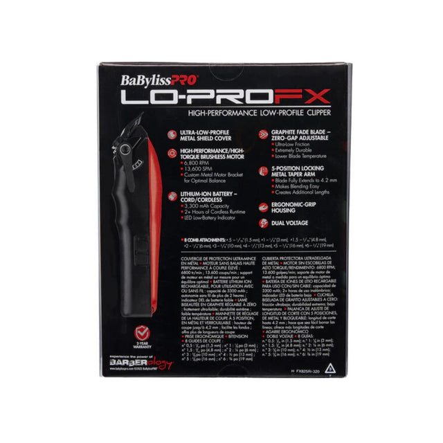 BaBylissPRO LO-PROFX RED Clipper