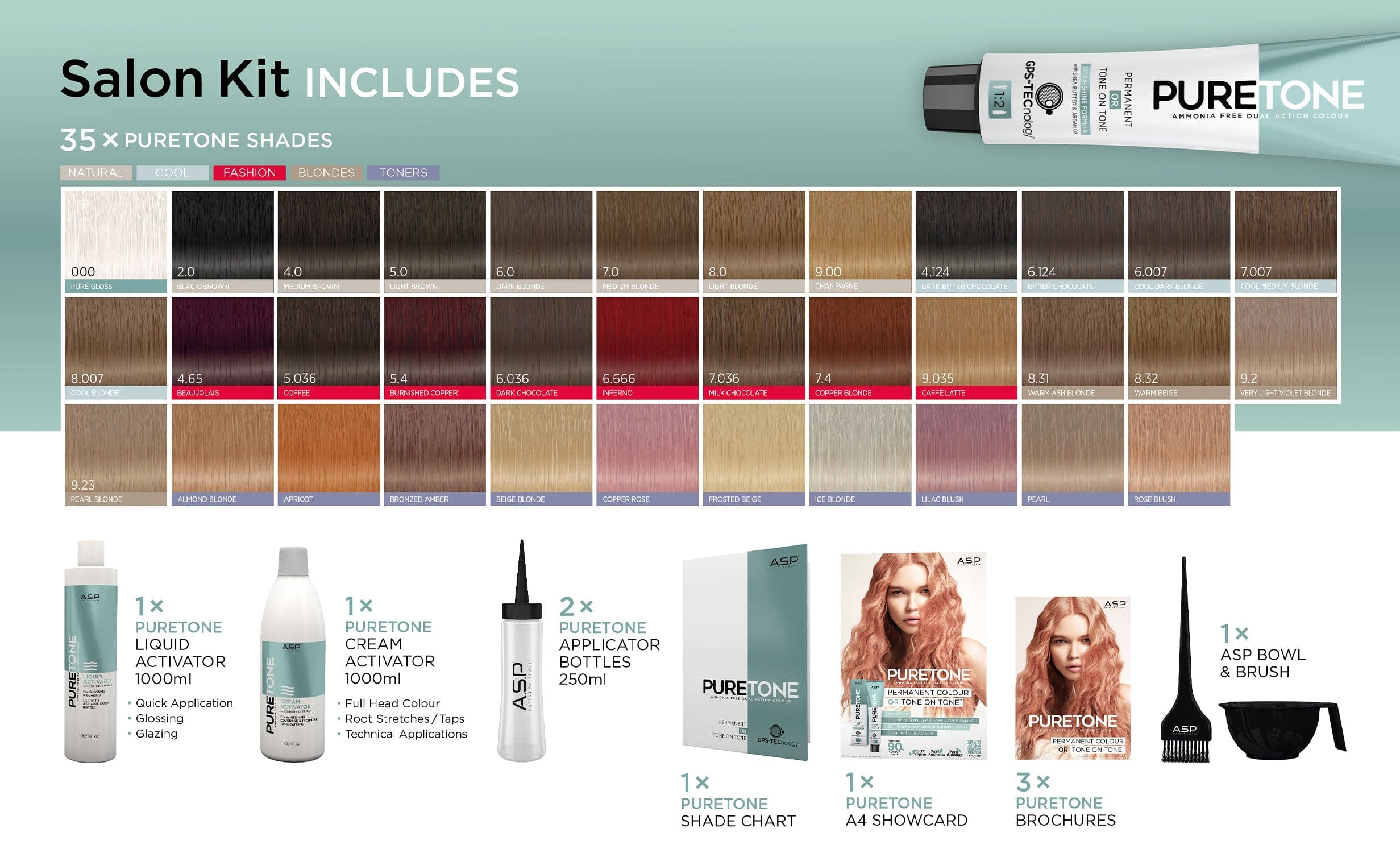 ASP Pure Tones Salon Intro Kit