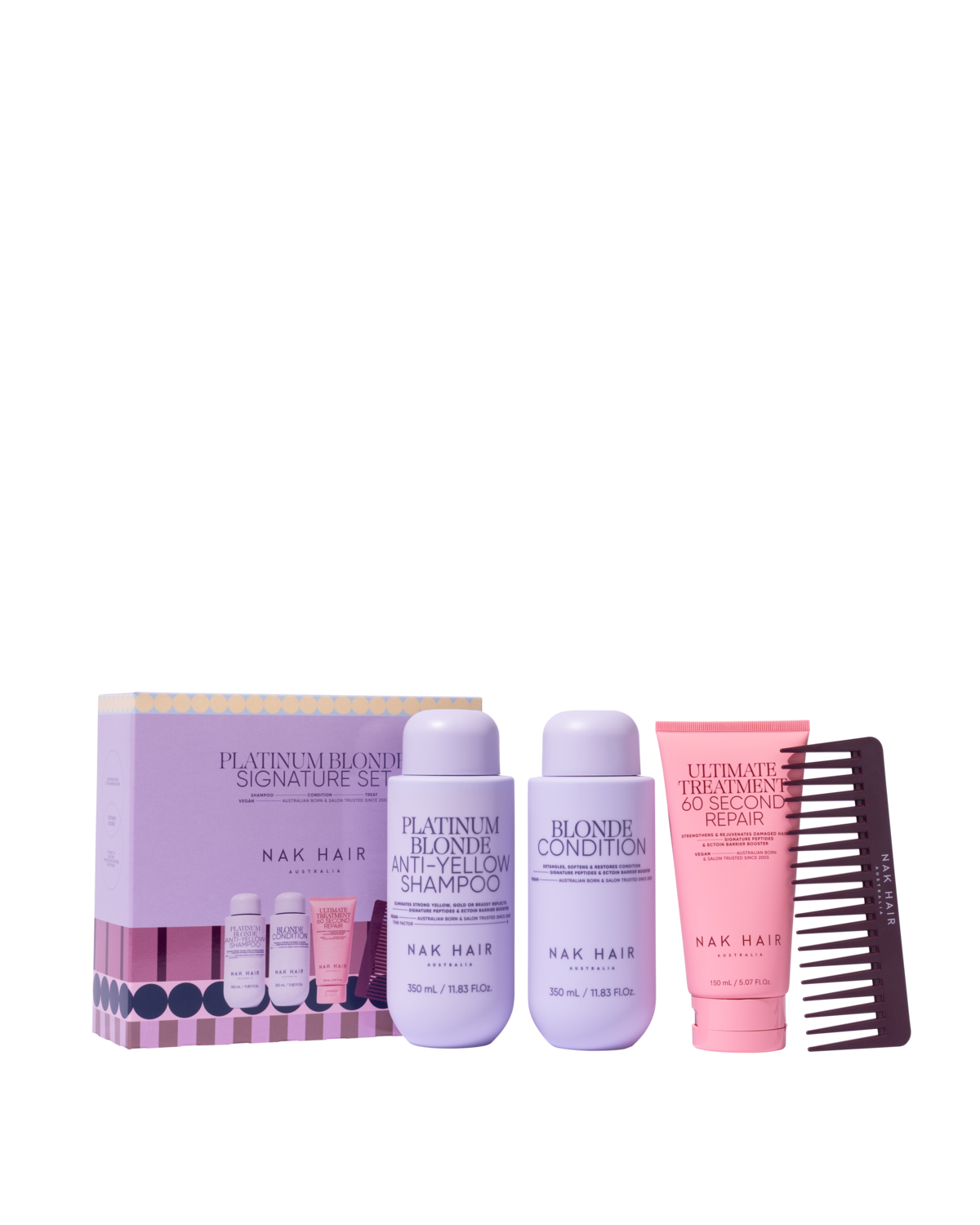 NAK Signature Holiday Platinum Blonde Trio