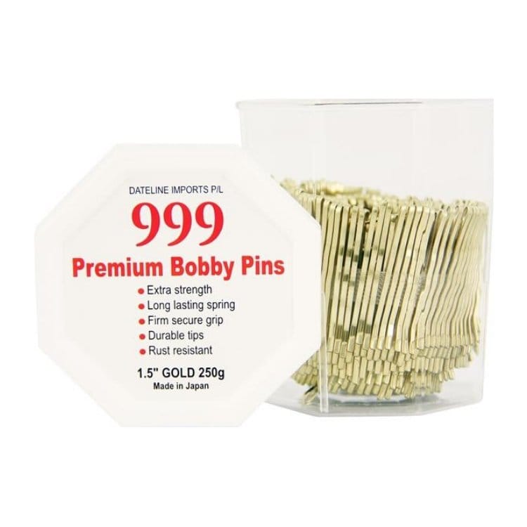 999 Bobby Pins Small 1.5" Gold - HairBeautyInk