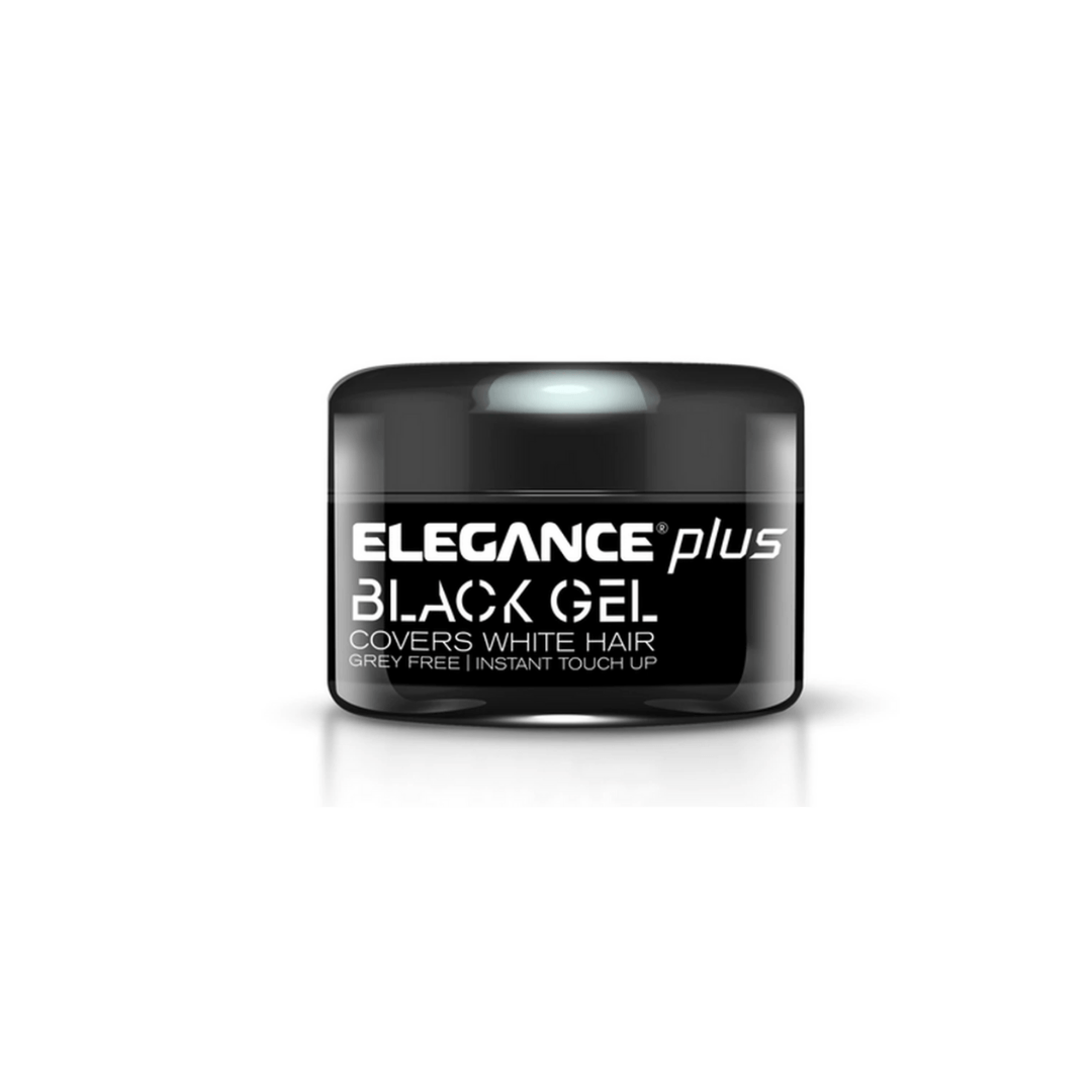 Elegance Plus Gel + Color (Cover White Hairs) 100ml - Black