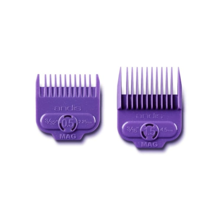 Andis Magnetic Attach Comb Set (#0.5 & #1.5) 2PCS.