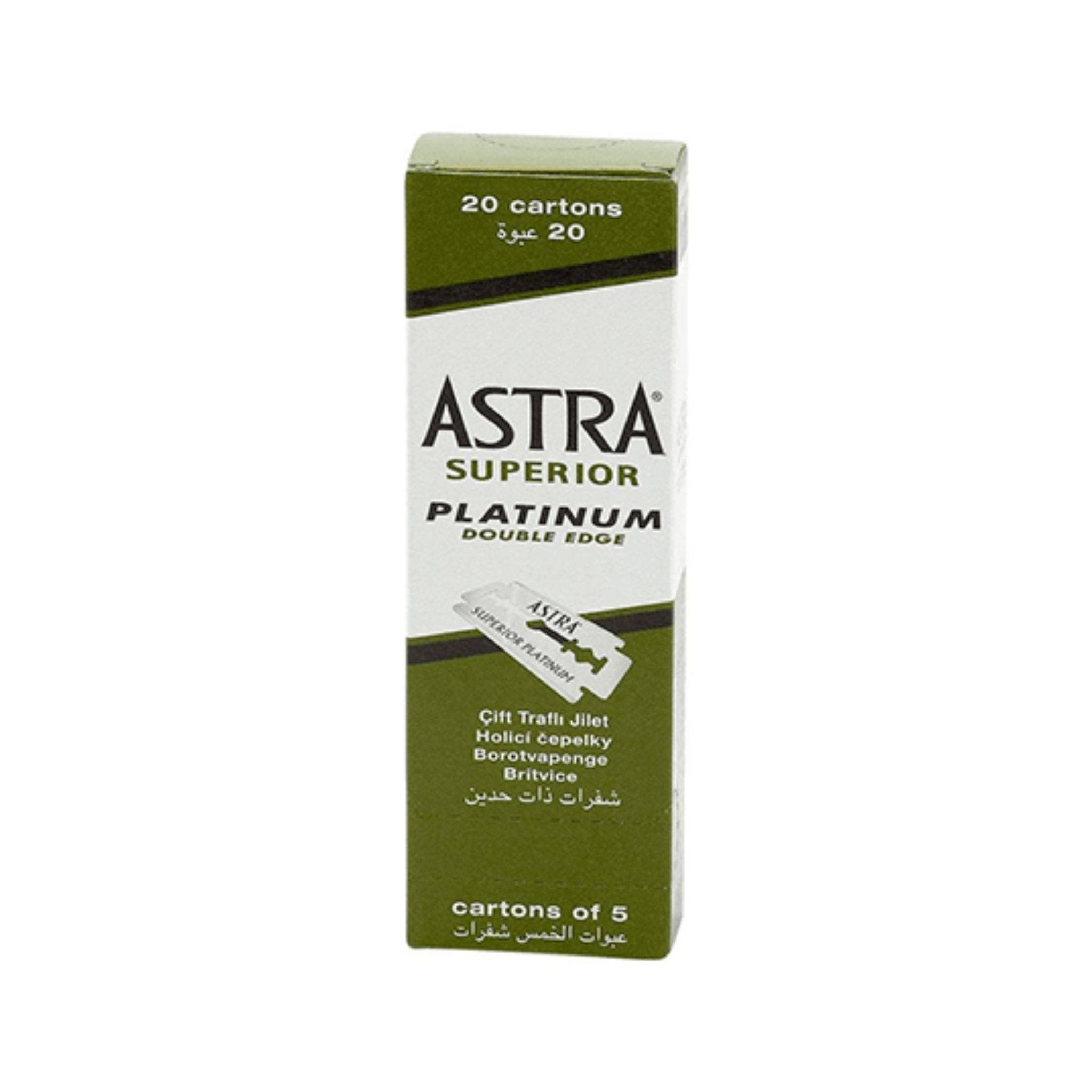 Astra Superior Platinum Double edge Blades.