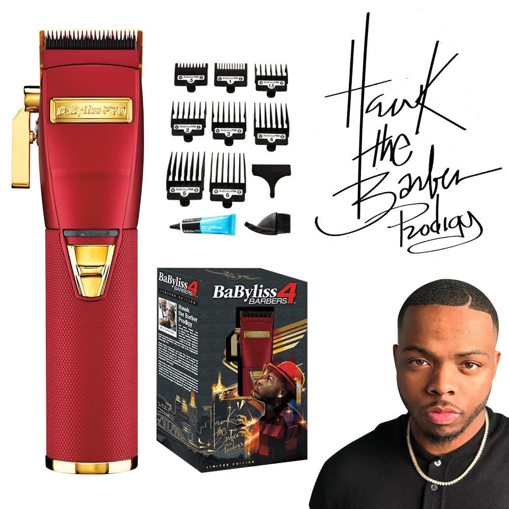 BaByliss PRO RED FX LITHIUM CLIPPERS | BARBERS INFLUENCER COLLECTION - HairBeautyInk