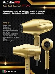 BabylissPro GOLDFX Dryer - HairBeautyInk