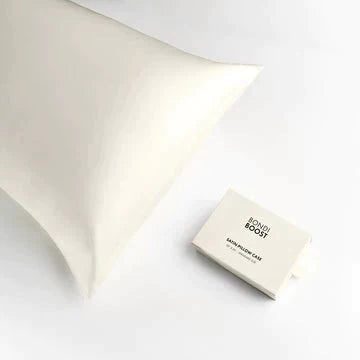Bondi Boost Satin Pillowcase IVORY Standard size - HairBeautyInk
