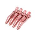 Ez Rose Gold Croc Clip 4pk - HairBeautyInk