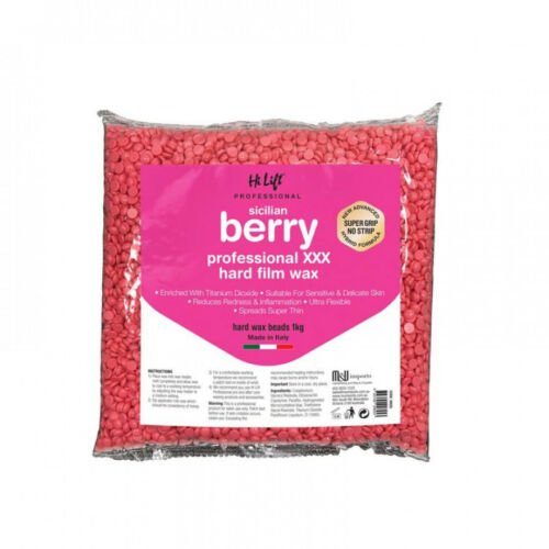 Hi Lift Sicilian Berry Professional Hard Film Wax Ultra Flex 1kg - HairBeautyInk