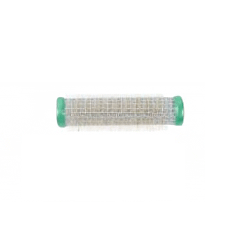 METAL BRUSH ROLLER (12) 15mm GREEN - HairBeautyInk