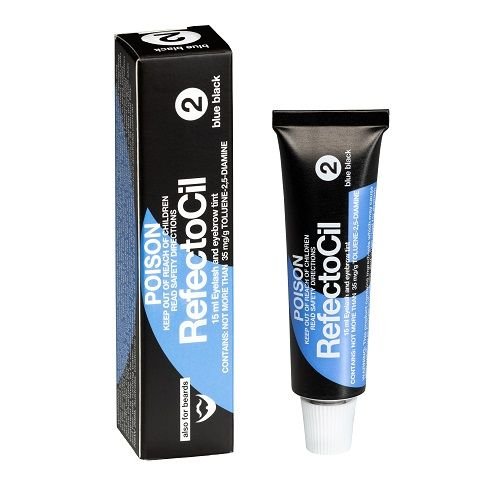 Refectocil Eyelash & Eyebrow Tint Blue Black (2) 15ml - HairBeautyInk